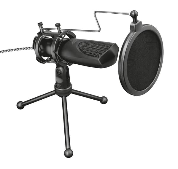 Trust GXT 232 Mantis - Mikrofoni - Pelit ja suoratoisto - USB - Musta - PS5