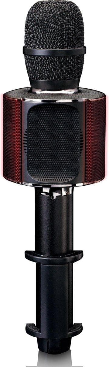 Lenco BMC-090BK - Bluetooth Karaoke mikrofon med högtalare och belysning - Svart