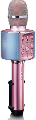 Miniatyrbild 2 av 8: Lenco BMC-090PK - Bluetooth Karaoke mikrofon med högtalare och belysning - Rosa