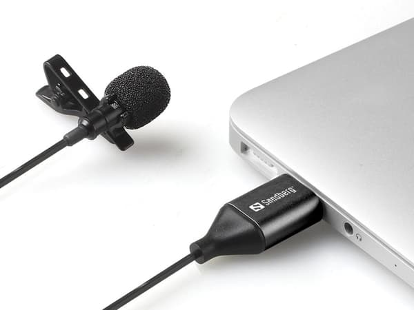 Sandberg Streamer USB Clip Mikrofon