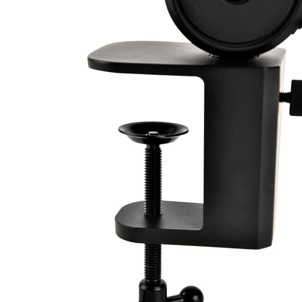Cherry MA 6.0 UNI USB HUB Mikrofonarm för alla UM-mikrofoner Aluminium i svart med bordsklämma (max 60 mm), USB-hubb med två anslutningar (5V/2A), fri