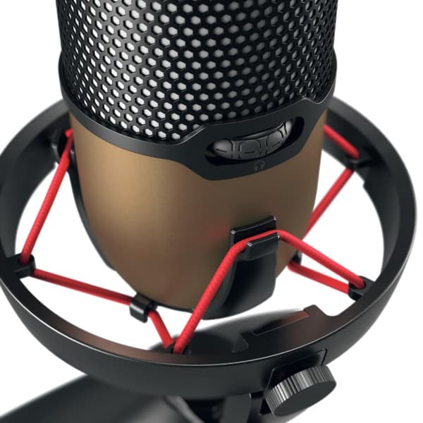 CHERRY Streaming UM 9.0 PRO RGB Mikrofon svart/koppar USB-mikrofon för streaming och spel med intryck (JA-0720)