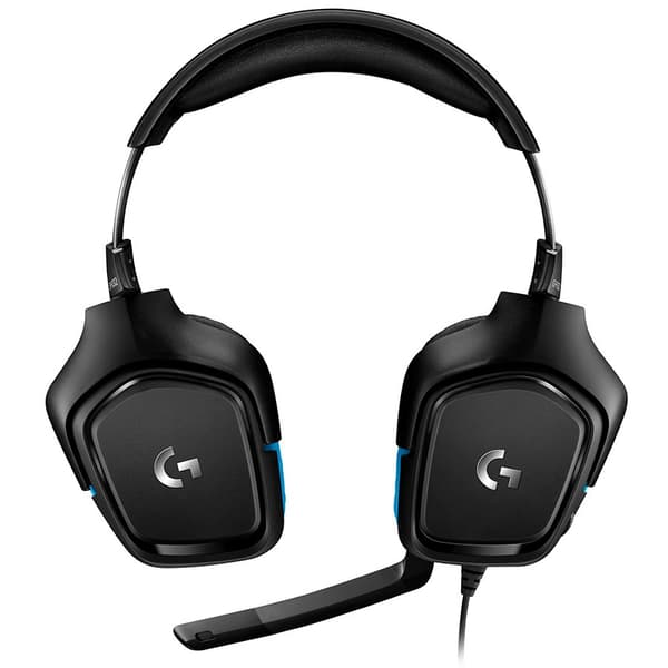 Gaming Earphone Logitech G432, Microphone, Black
