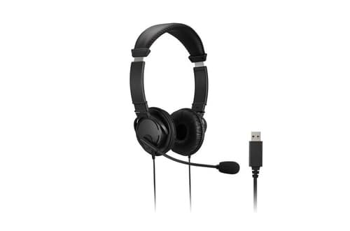KENSINGTON HIFI USB HEADPHONES/WITH MIC AND VOLUME CONTROL BUTT