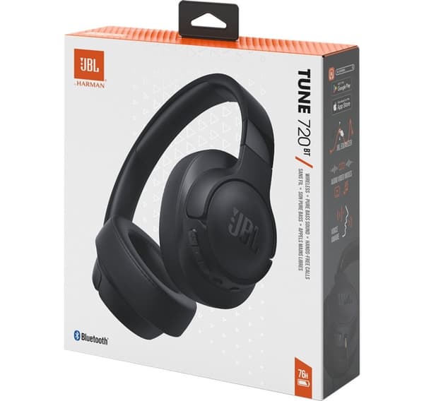 JBL trådløse hodetelefoner Tune 720BT, svart
