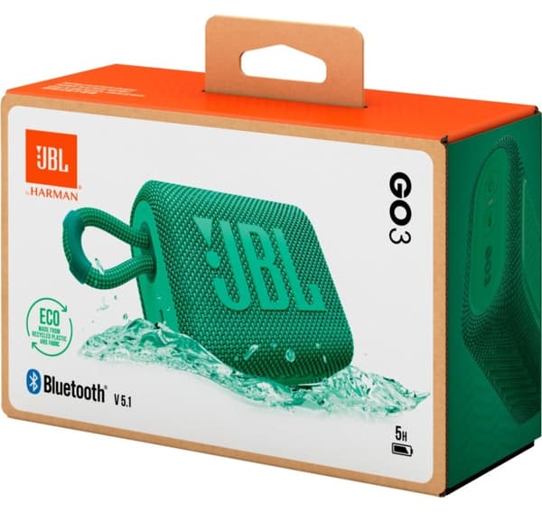 JBL langaton kaiutin Go 3 Eco, vihreä