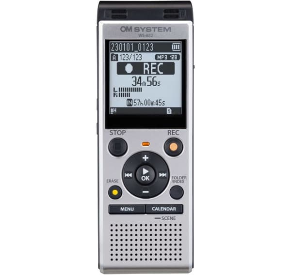 OM System ääninauhuri WS-882, hopea