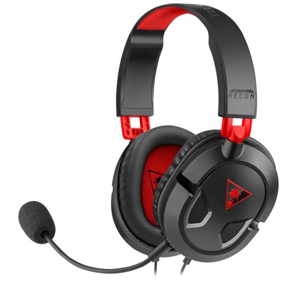 Turtle Beach headset Recon 50, svart/rødt