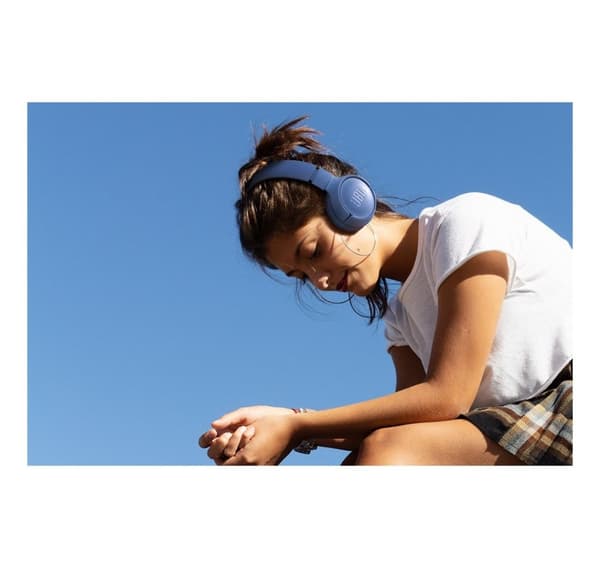 JBL trådløst headset Tune 520BT, blått