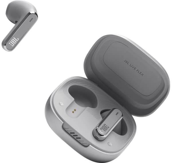 JBL trådlösa hörlurar Live Flex, silver