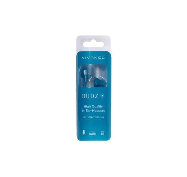 Vivanco headset Budz, sininen (38927)