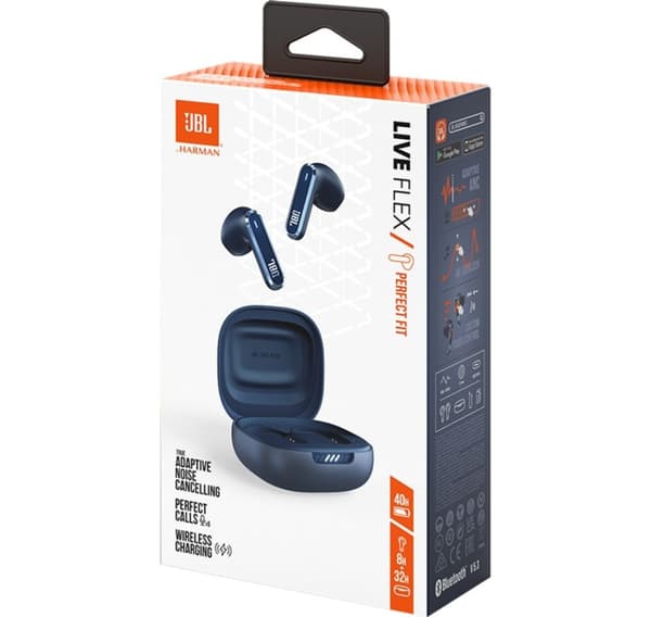 JBL trådløse ørepropper Live Flex, blå