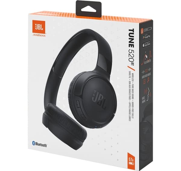 JBL langattomat kuulokkeet Tune 520BT, musta