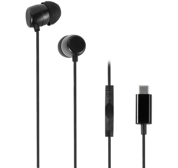 Vivanco headset Stereo Earbuds USB-C, svart (61752)