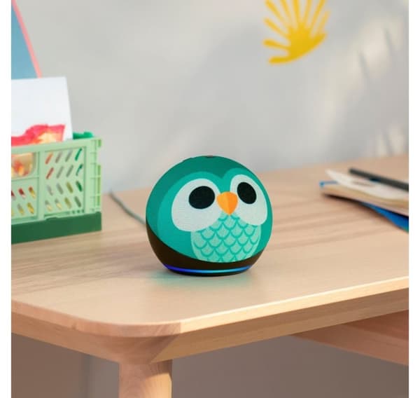 Amazonin älykaiutin Echo Dot 5 Kids Owl