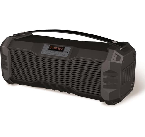 Langaton Platinet-kaiutin OG75 Boombox BT, musta (44414) musta, Harmaa
