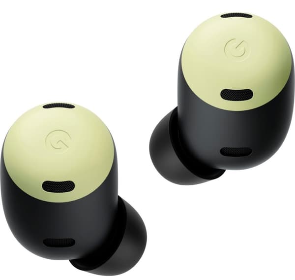 Googles trådlösa hörsnäckor Pixel Buds Pro, citrongräs