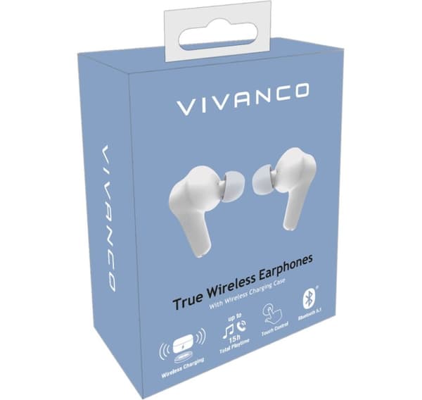 Vivanco trådløse ørepropper Comfort Pair TWS, hvit (62599)