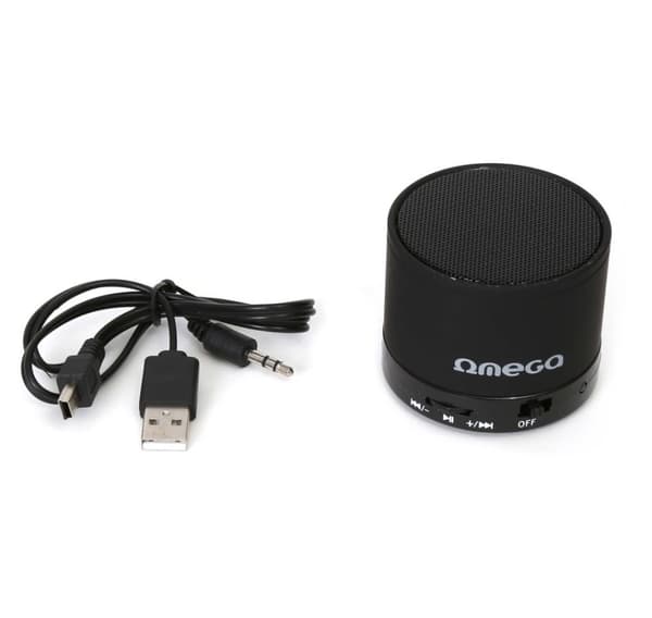 Omega Bluetooth højttaler V3.0 Alu 3in1 OG47B, sort (42643)