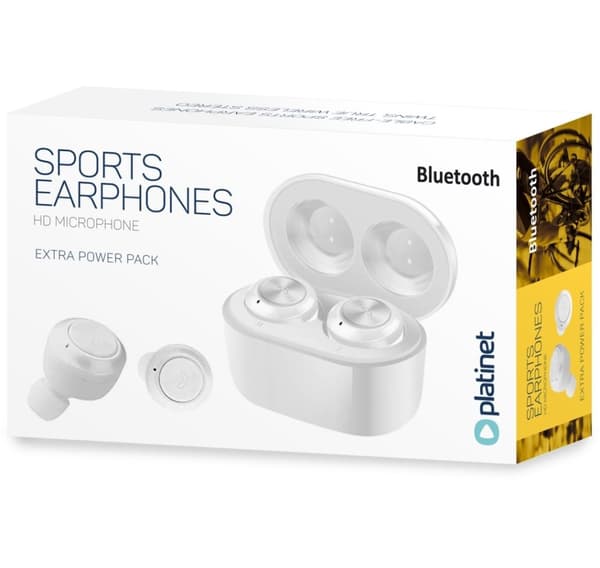 Platinet trådløst headset Sport PM1085, hvid
