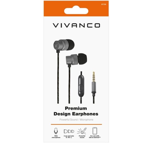 Vivanco headset Premium Metallic (61739)