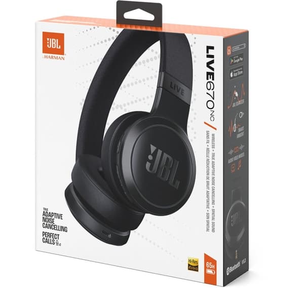 JBL langattomat kuulokkeet Live 670NC, musta