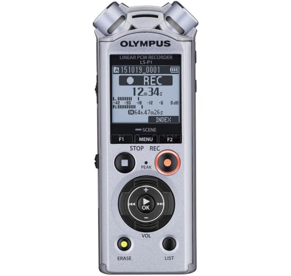 Olympus digital opptaker LS-P1 PCM, sølv