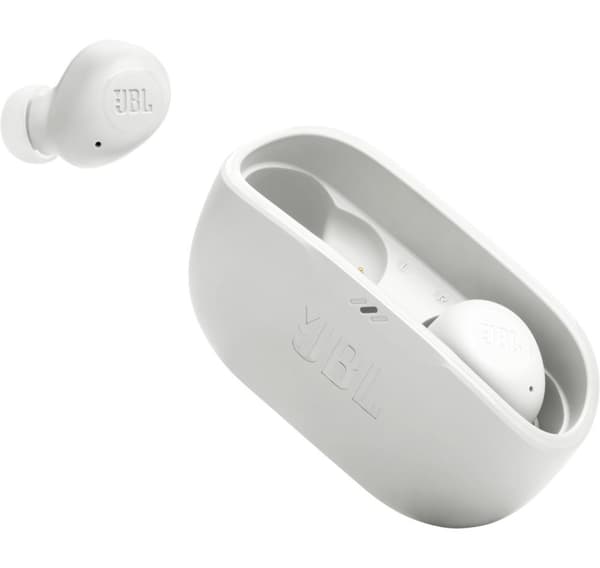 JBL trådløse hodetelefoner Wave Buds, hvit