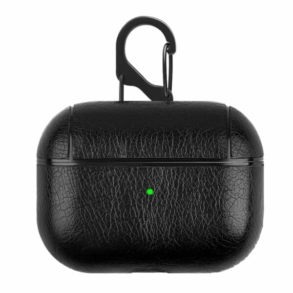 AirPods Pro 2 Skal Fodral Läder PC Svart