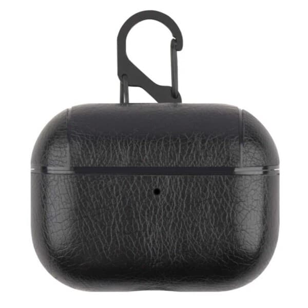 AirPods Pro 2 Shell Case Leather PC Black