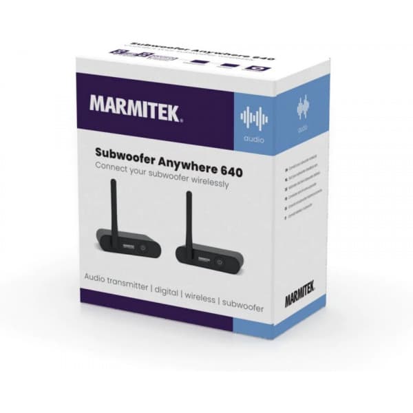 Marmitek Subwoofer Anywhere 640 - audio modtager og transmitter