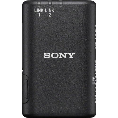 Sony ECM-W3 | Trådlöst mikrofonsystem för två mikrofoner för streaming, poddsändningar och möten, svart