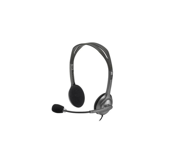 Headset stereo h111/grå 981-000593, Logitech