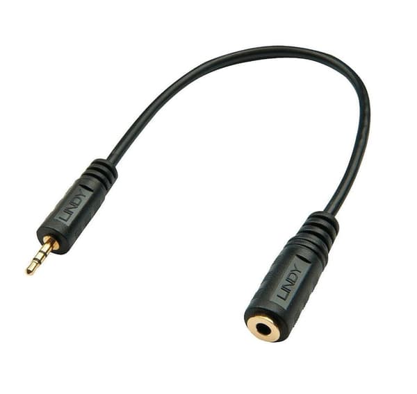Kabeladapter audio 2.5/3.5mm/0.2m 35698, Lindy