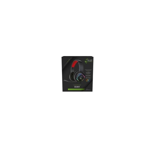 Spelheadset GS301, svart/röd, MRGS301, MEDIARANGE