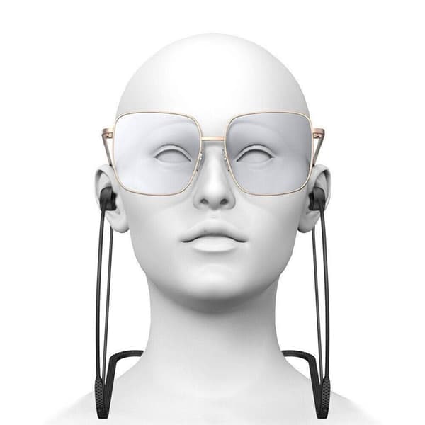 Silikonsnöre med glasögon fäste Apple Airpods Pro - Vit