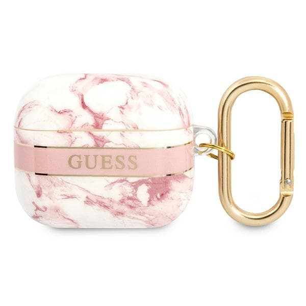 Guess Marble Strap - Airpods 3 -kotelo (vaaleanpunainen)