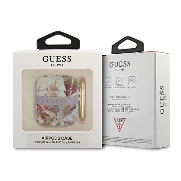 Guess Flower – Airpods Case 1/2 Gen (violetti)