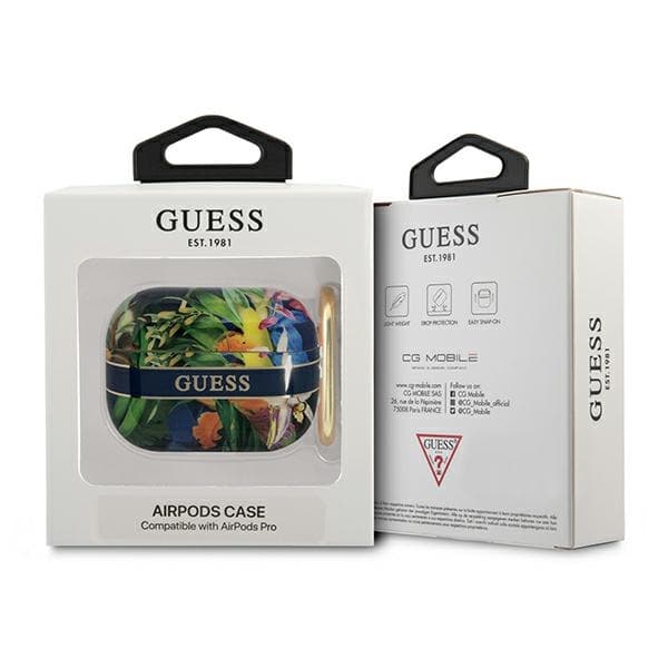 Guess Flower - Airpods Pro Case (blå)