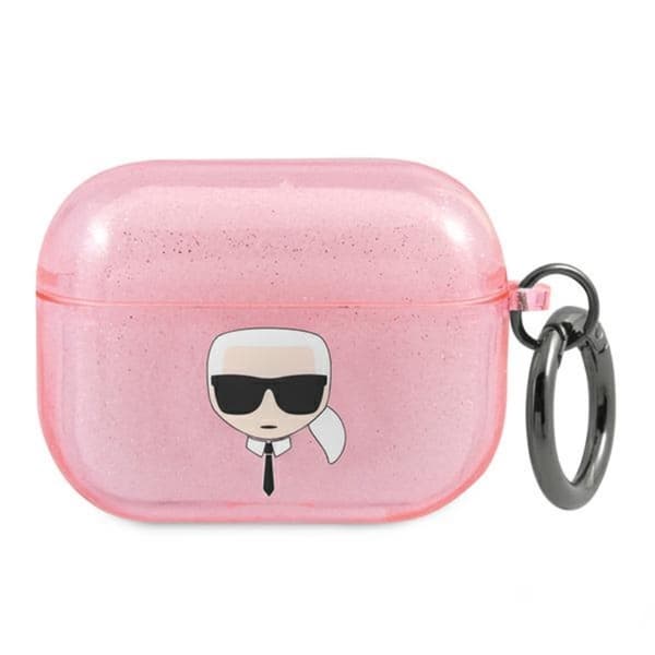 Karl Lagerfeld Karl Head Glitter - Airpods Pro Case (Rosa)