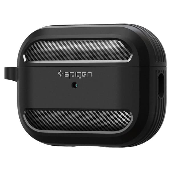 Spigen Rugged Armor - Kotelo Apple Airpods Pro 1/2:lle (musta)