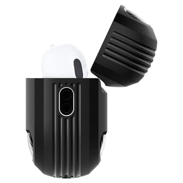 Spigen Rugged Armor - Kotelo Apple Airpods Pro 1/2:lle (musta)