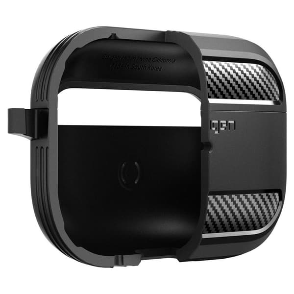 Spigen Rugged Armor - Kotelo Apple Airpods Pro 1/2:lle (musta)