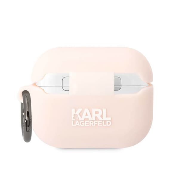 Karl Lagerfeld Silicone NFT Karl Head 3D - AirPods Pro Case (vaaleanpunainen)