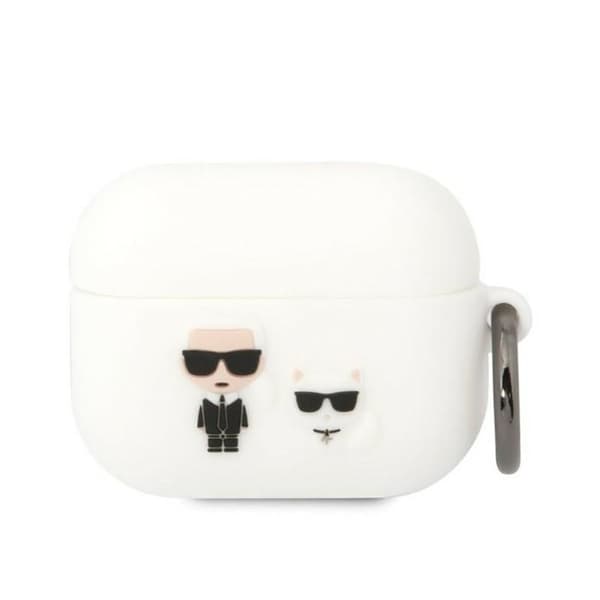 Karl Lagerfeld Silikone Karl & Choupette - AirPods Pro Case (hvid)