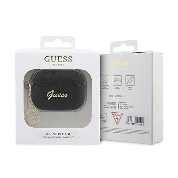 Guess 4G Glitter Flake - AirPods Pro 2 etui (sort)