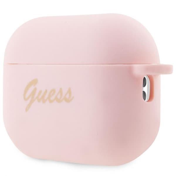 Guess Silicone Heart Charm - AirPods Pro 2 -kotelo (vaaleanpunainen)