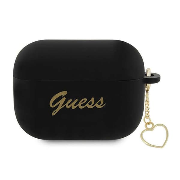 Guess Silicone Heart Charm - AirPods Pro 2 etui (sort)