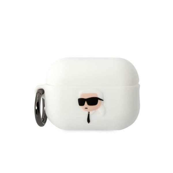 Karl Lagerfeld Silikone NFT Karl Head 3D - AirPods Pro 2 etui (hvid)