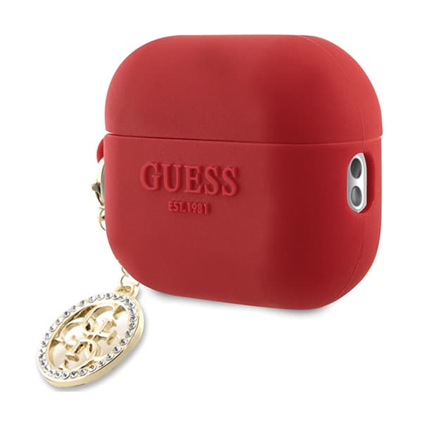 Guess 3D Rubber 4G Diamond Charm - AirPods Pro 2 -kotelo (punainen)